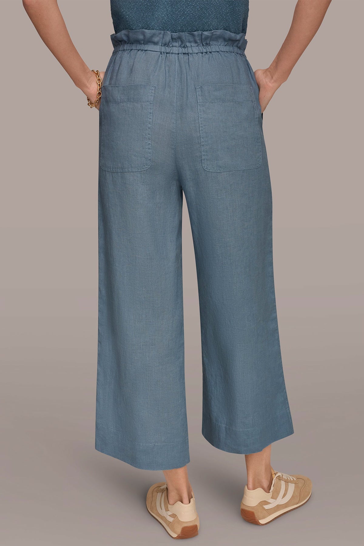 HIGH-RISE PAPERBAG PANT - Washed Indigo