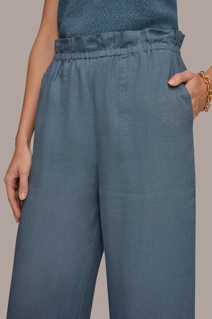 HIGH-RISE PAPERBAG PANT - Washed Indigo