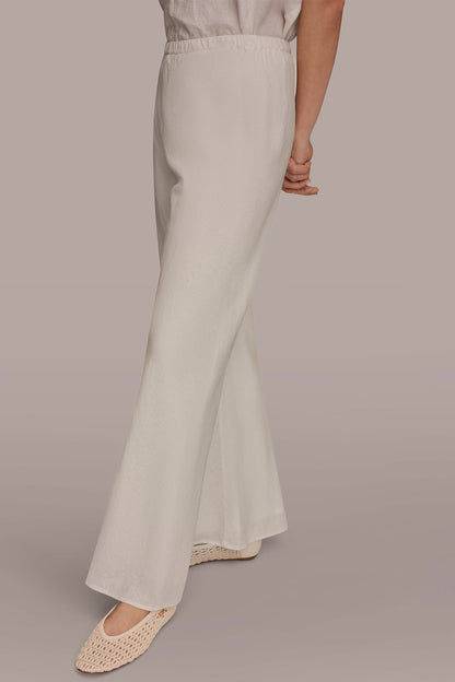 MID-RISE RELAXED ANKLE PANT - Cream
