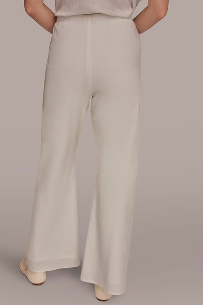 MID-RISE RELAXED ANKLE PANT - Cream