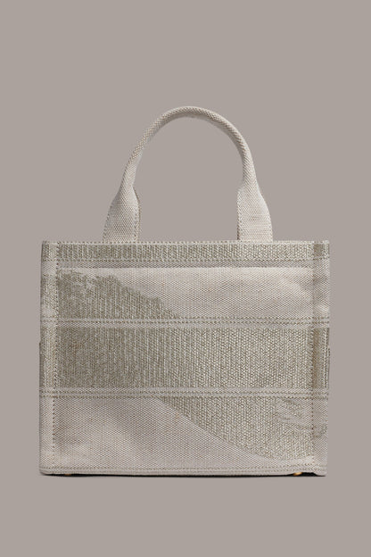 MERINO SMALL TOTE - Neutral/Gold
