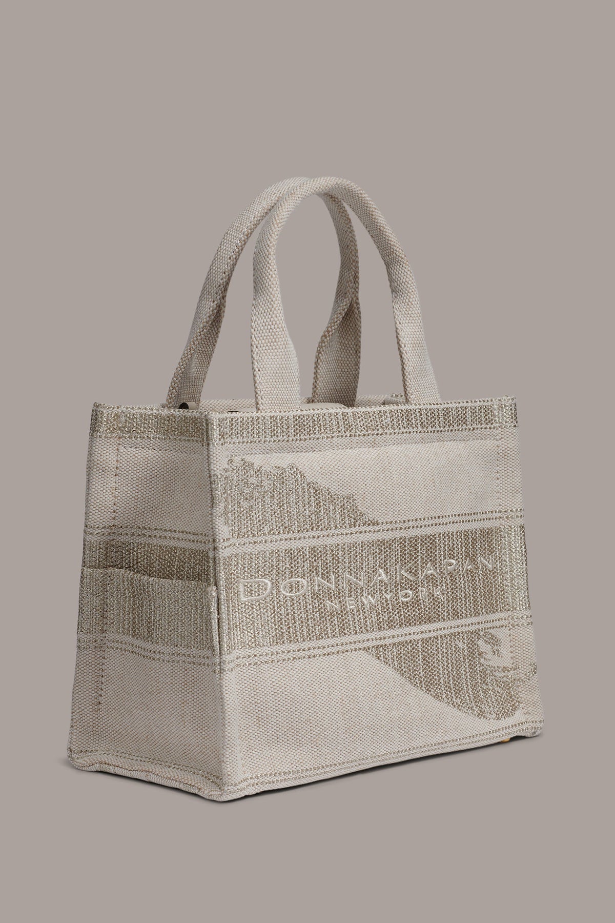 MERINO SMALL TOTE - Neutral/Gold