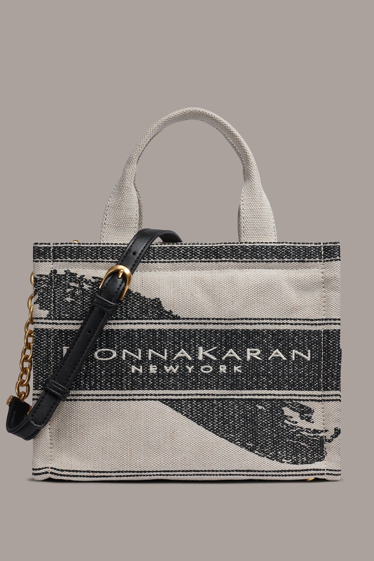 MERINO SMALL TOTE - Neutral/Black