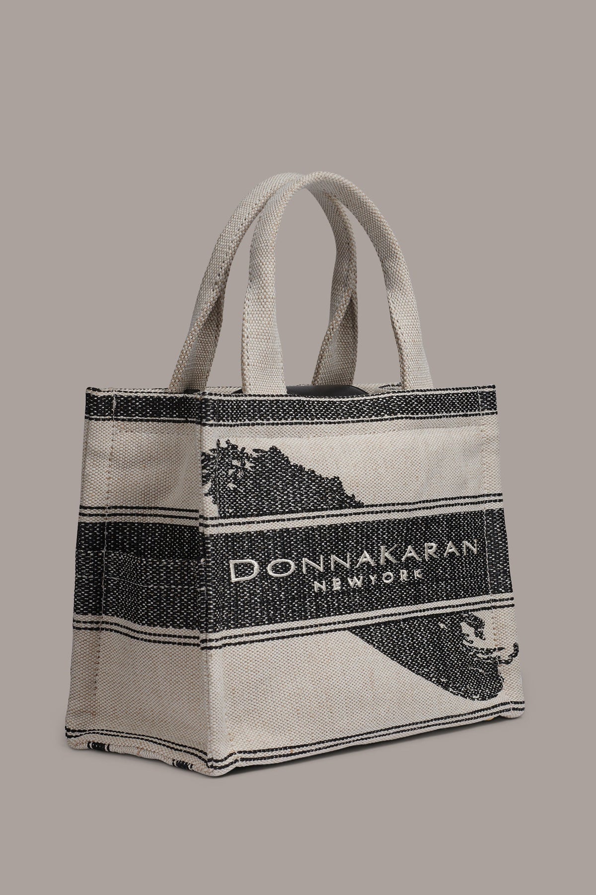 MERINO SMALL TOTE - Neutral/Black