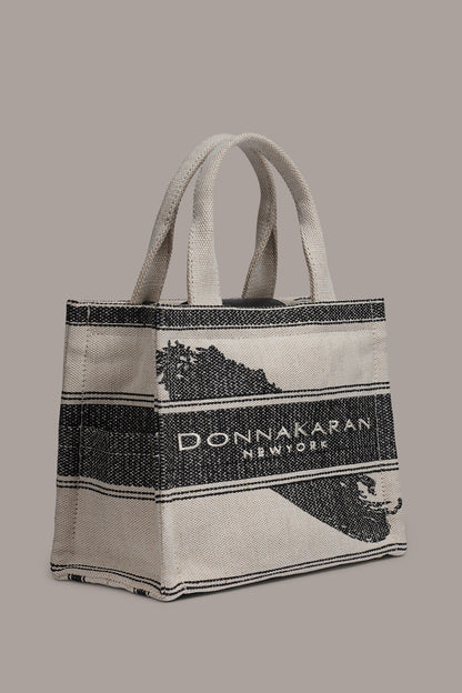 MERINO SMALL TOTE - Neutral/Black