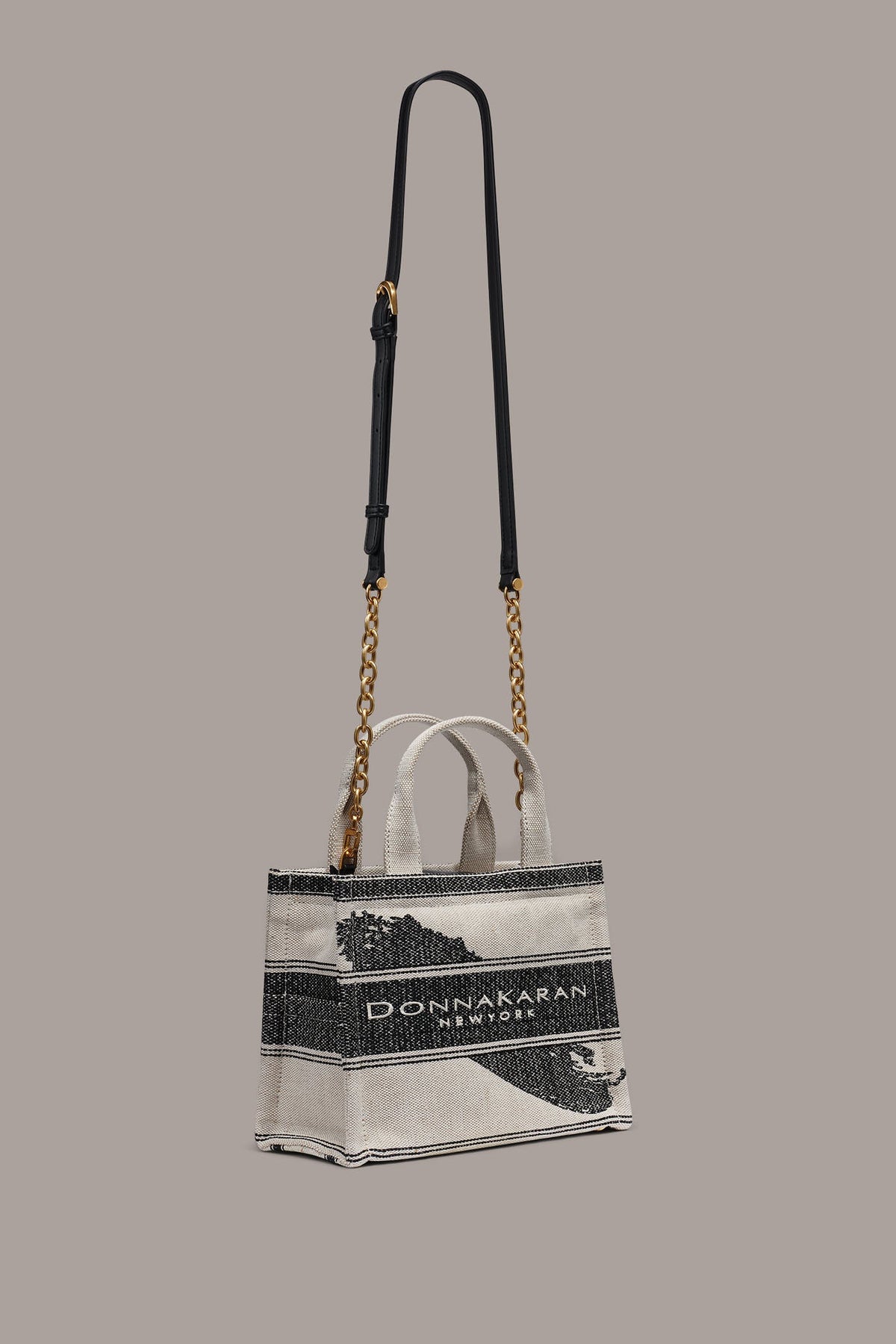 MERINO SMALL TOTE - Neutral/Black