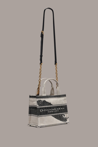 MERINO SMALL TOTE - Neutral/Black