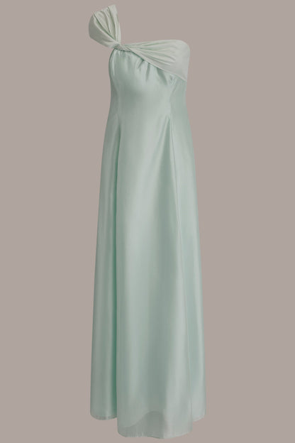 ORGANZA TWIST ONE-SHOULDER BALL GOWN - Skylight