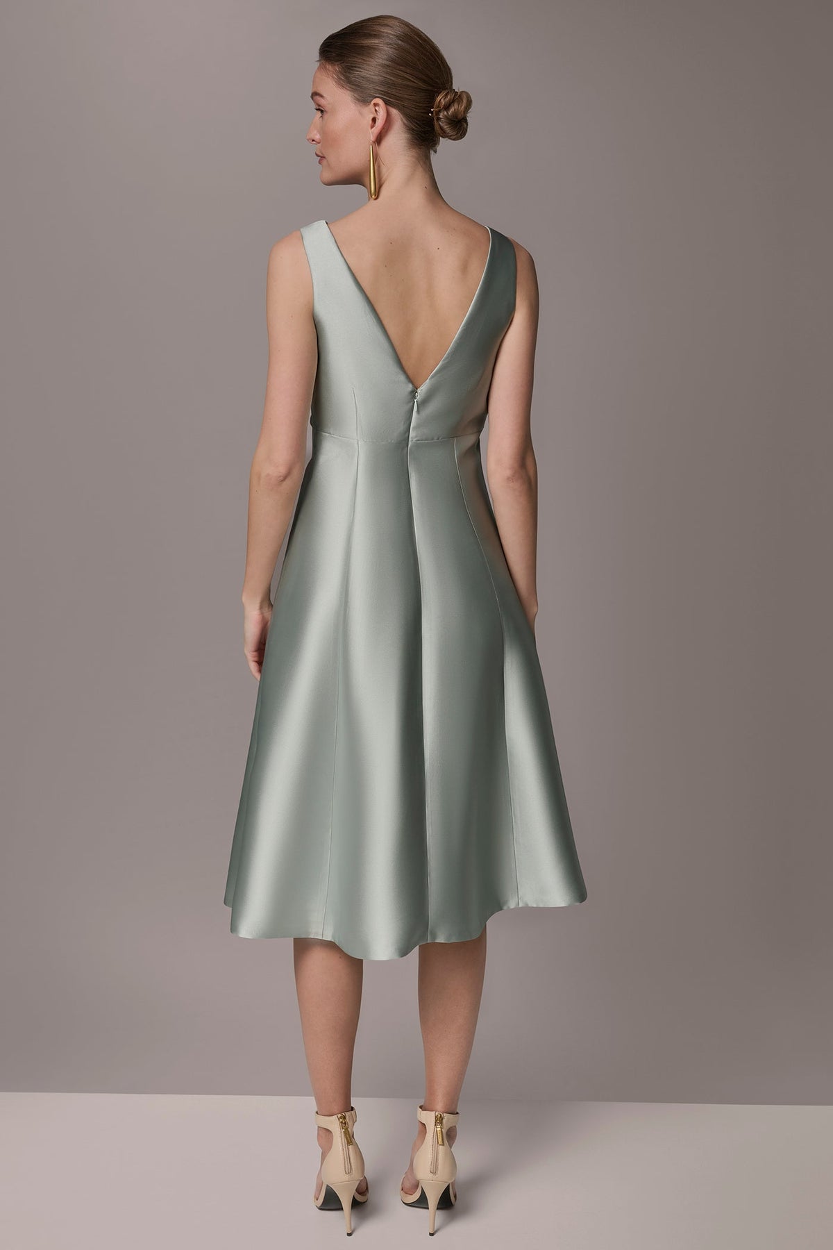 MIKADO CRYSTAL MIDI GOWN - Blue Frost