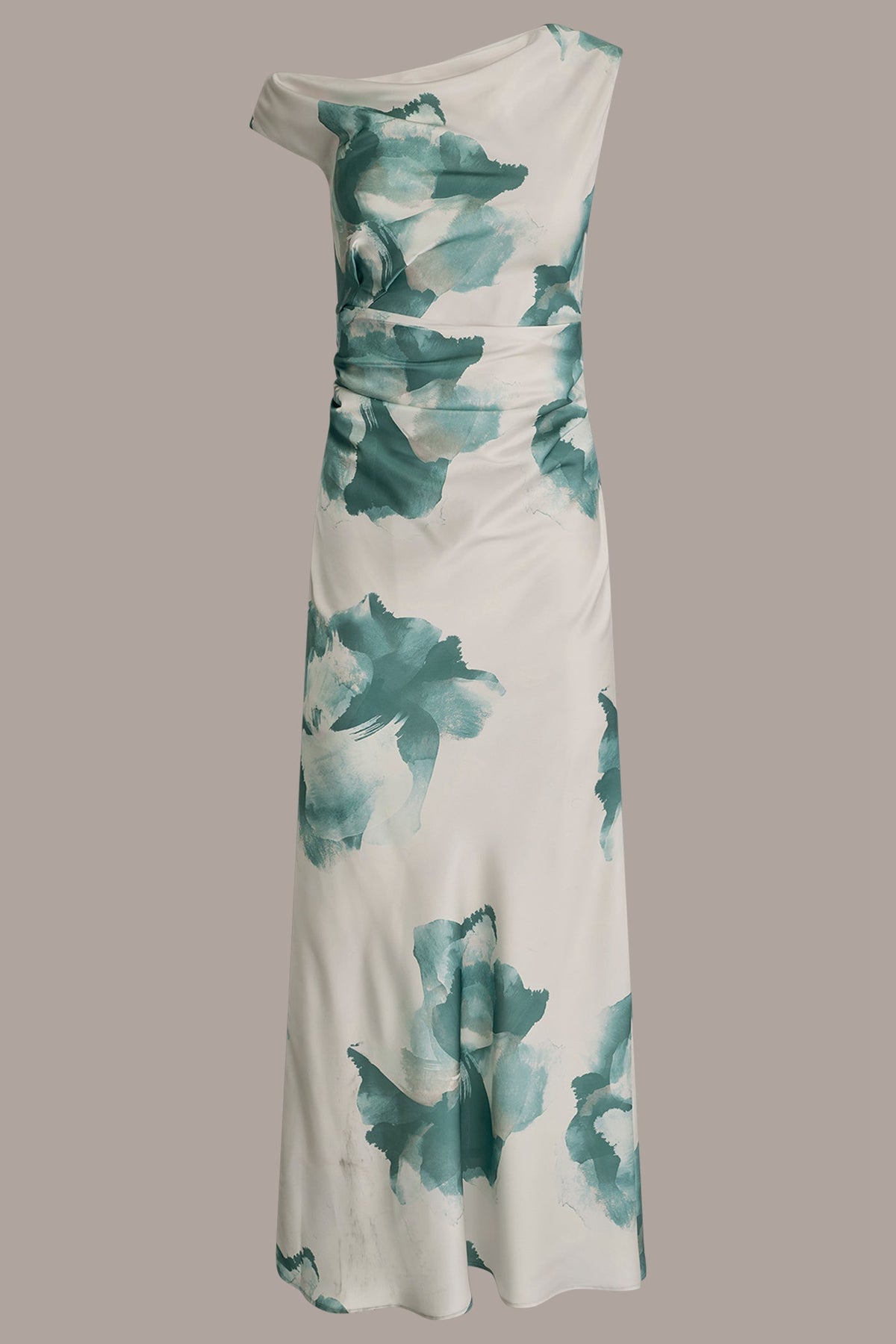 CHARMEUSE FLORAL GOWN - Waterlily Multi