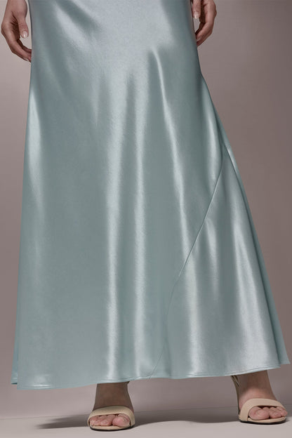SLEEVELESS COWL-NECK GOWN - Mist