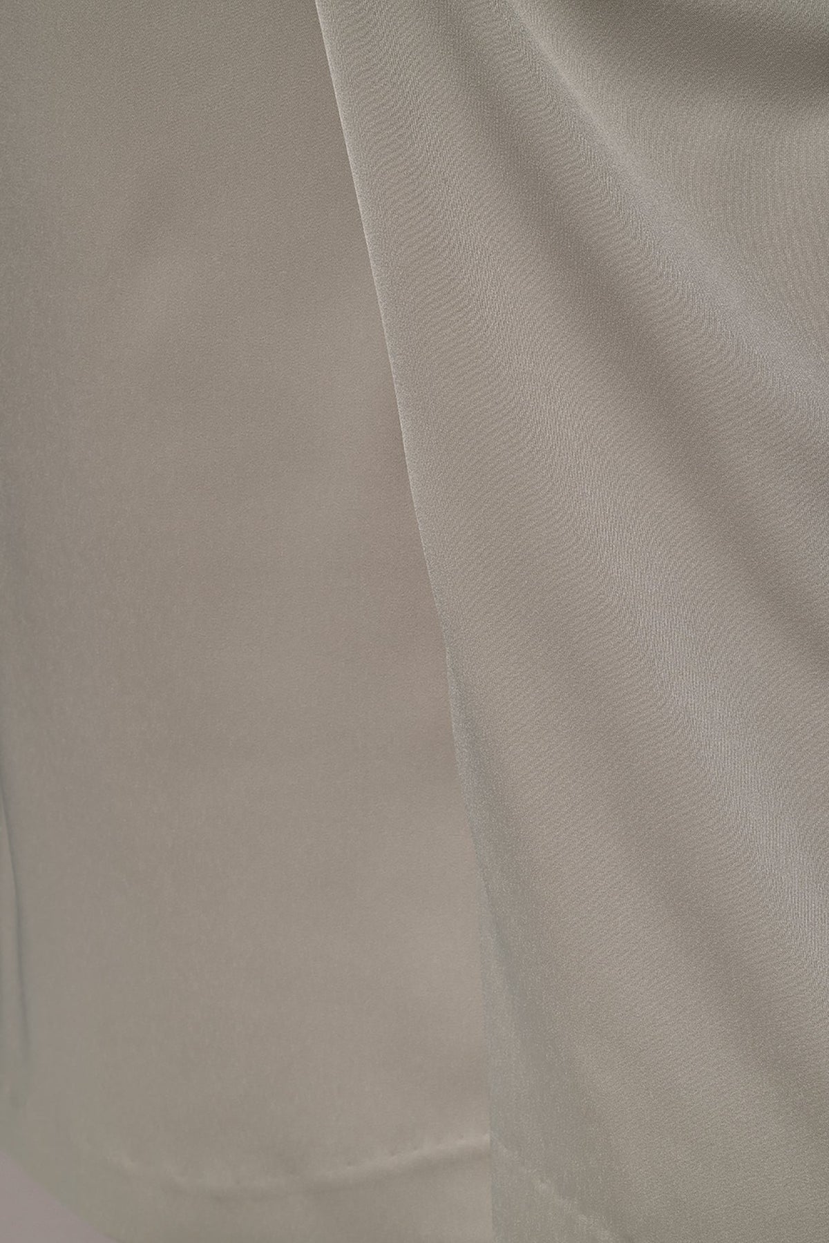 LONG SLEEVE WRAP-EFFECT SHIRT DRESS - Tuscan Grey