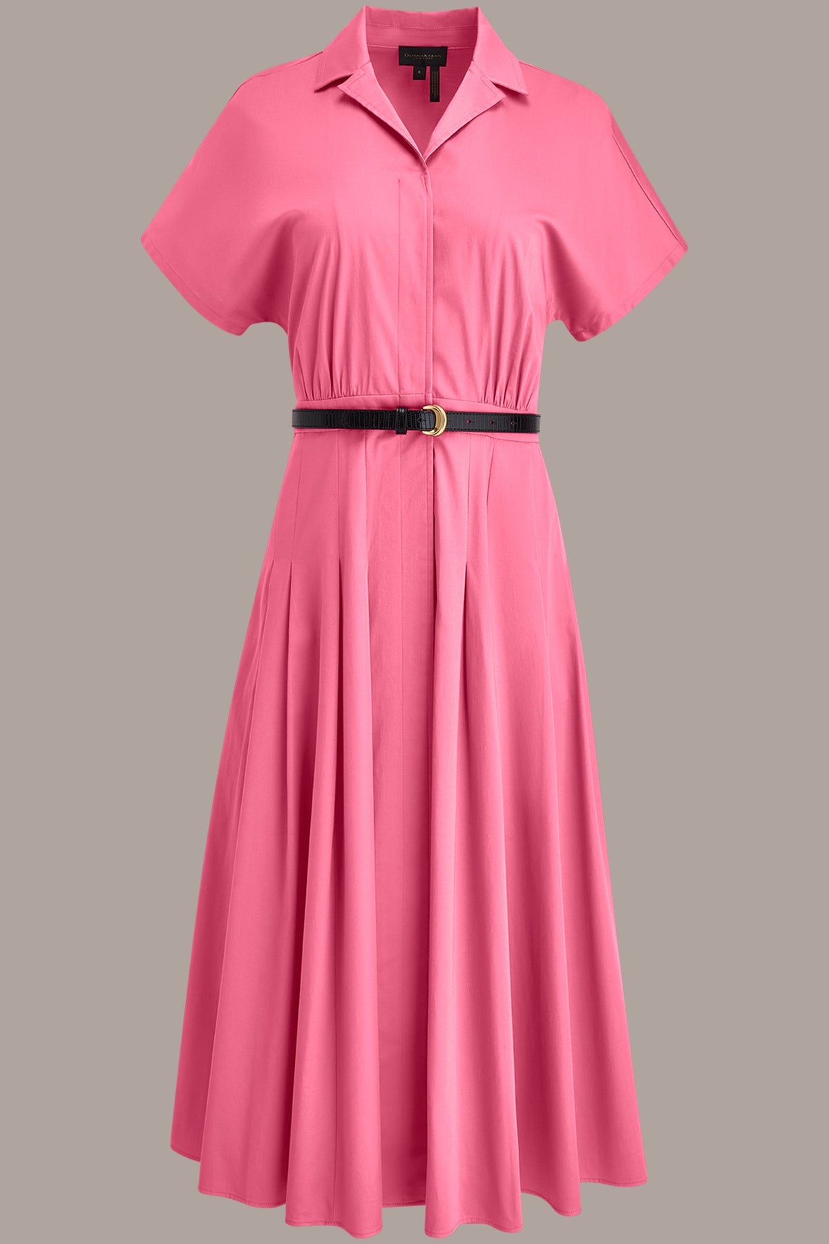 SHORT SLEEVE BUTTON-FRONT SHIRT DRESS - BIMINI