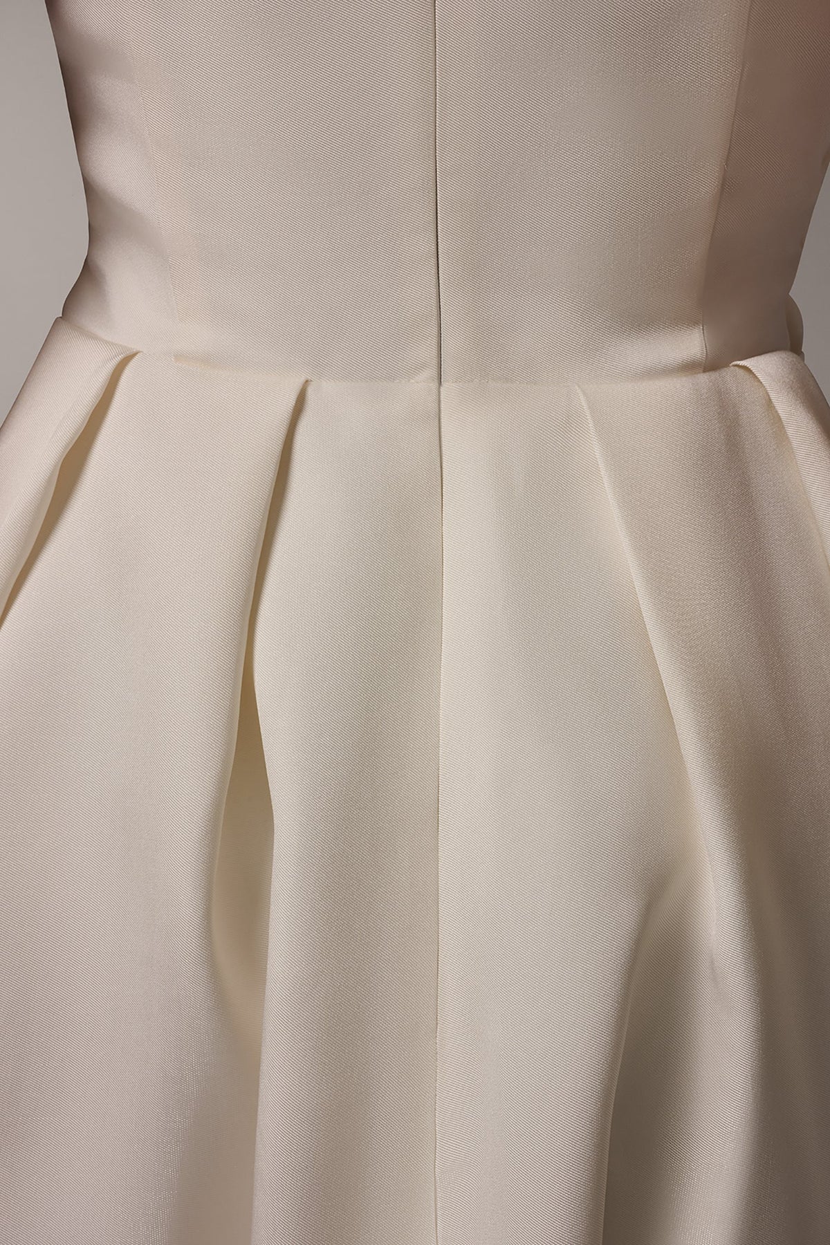 MIKADO STRAPLESS MIDI GOWN - Cream