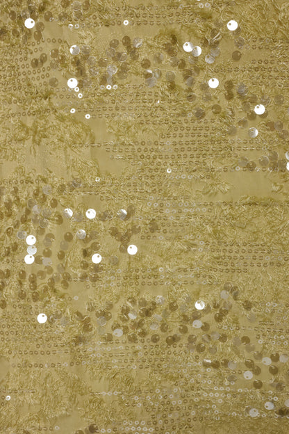 SEQUIN SHIFT DRESS - Citrus/Clear