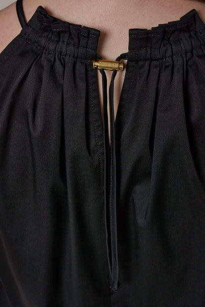 TWO-PIECE HALTER TOP AND MIDI SKIRT - Black