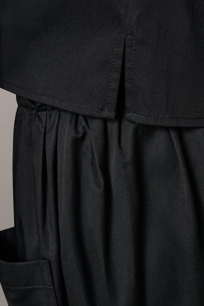 TWO-PIECE HALTER TOP AND MIDI SKIRT - Black