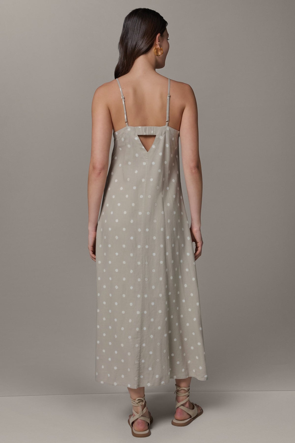 SLEEVELESS MAXI CUTOUT DRESS - Sandstone