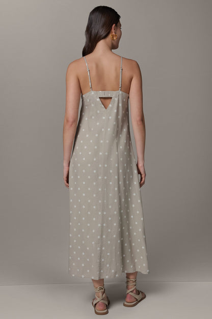 SLEEVELESS MAXI CUTOUT DRESS - Sandstone