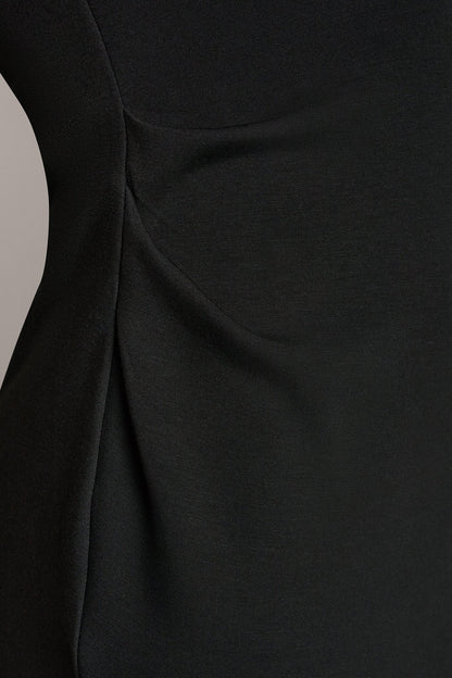 SLEEVELESS TWIST MIDI DRESS - Black