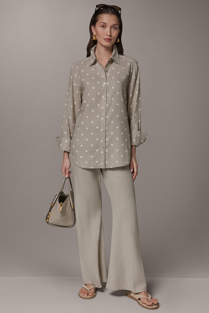 LONG SLEEVE SHIRT - Sandstone