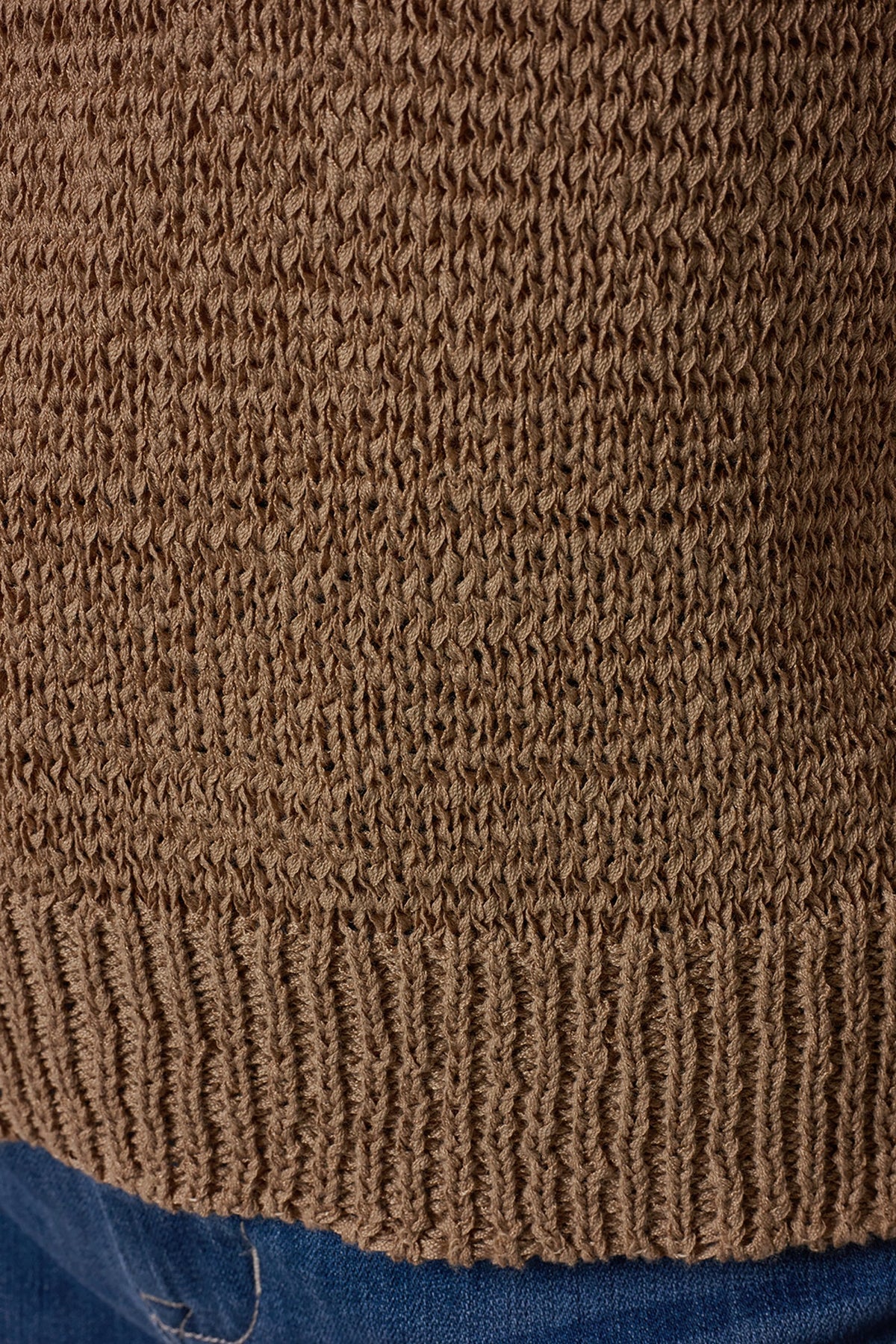 SLEEVELESS POLO SWEATER - Fawn