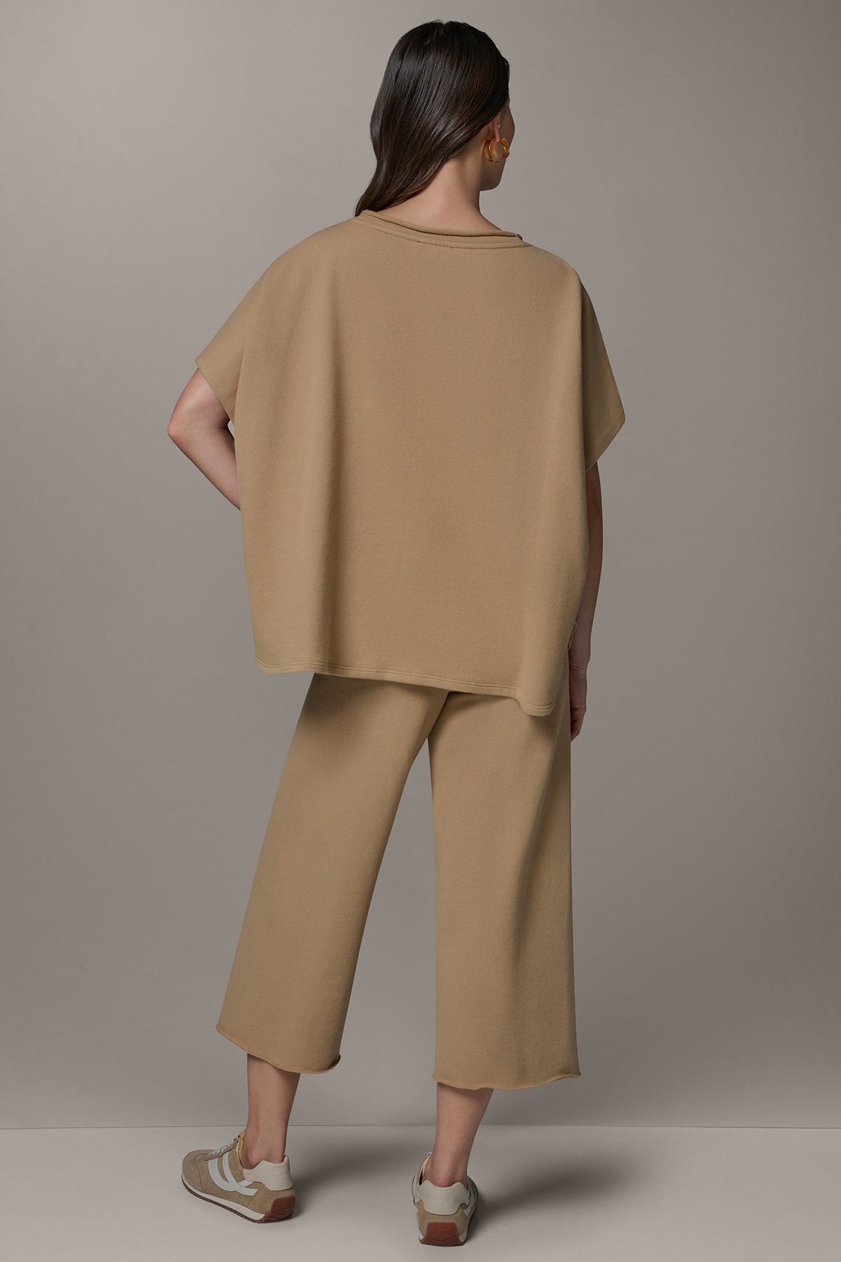 SHORT SLEEVE BOATNECK PULLOVER - Fawn