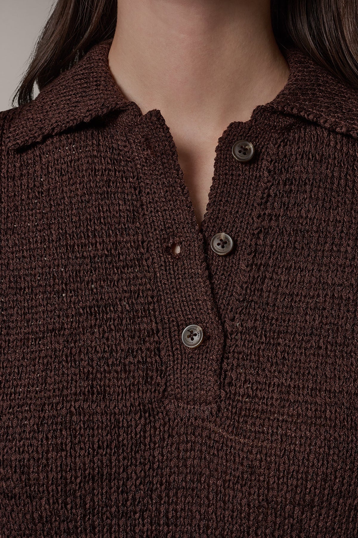 SLEEVELESS POLO SWEATER - Canyon