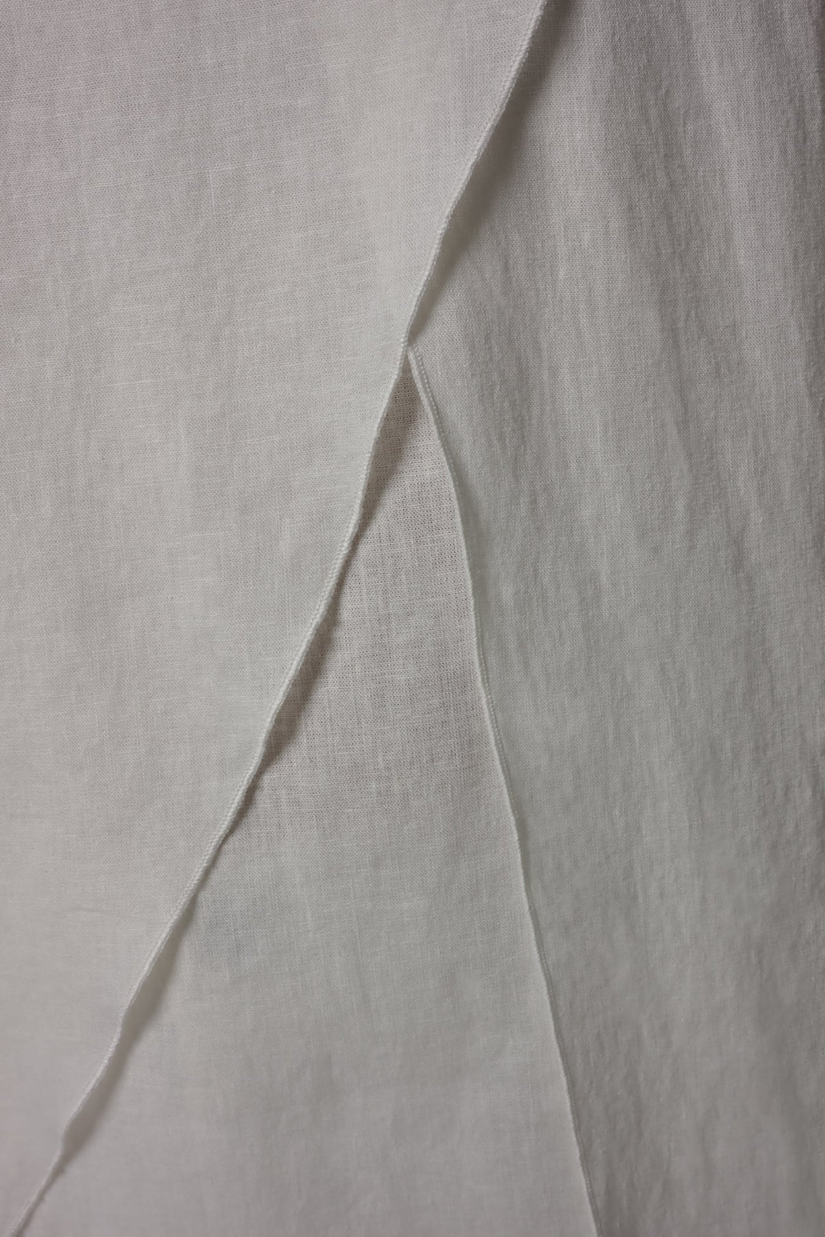 3/4 SLEEVE OVERLAY BLOUSE - Cream