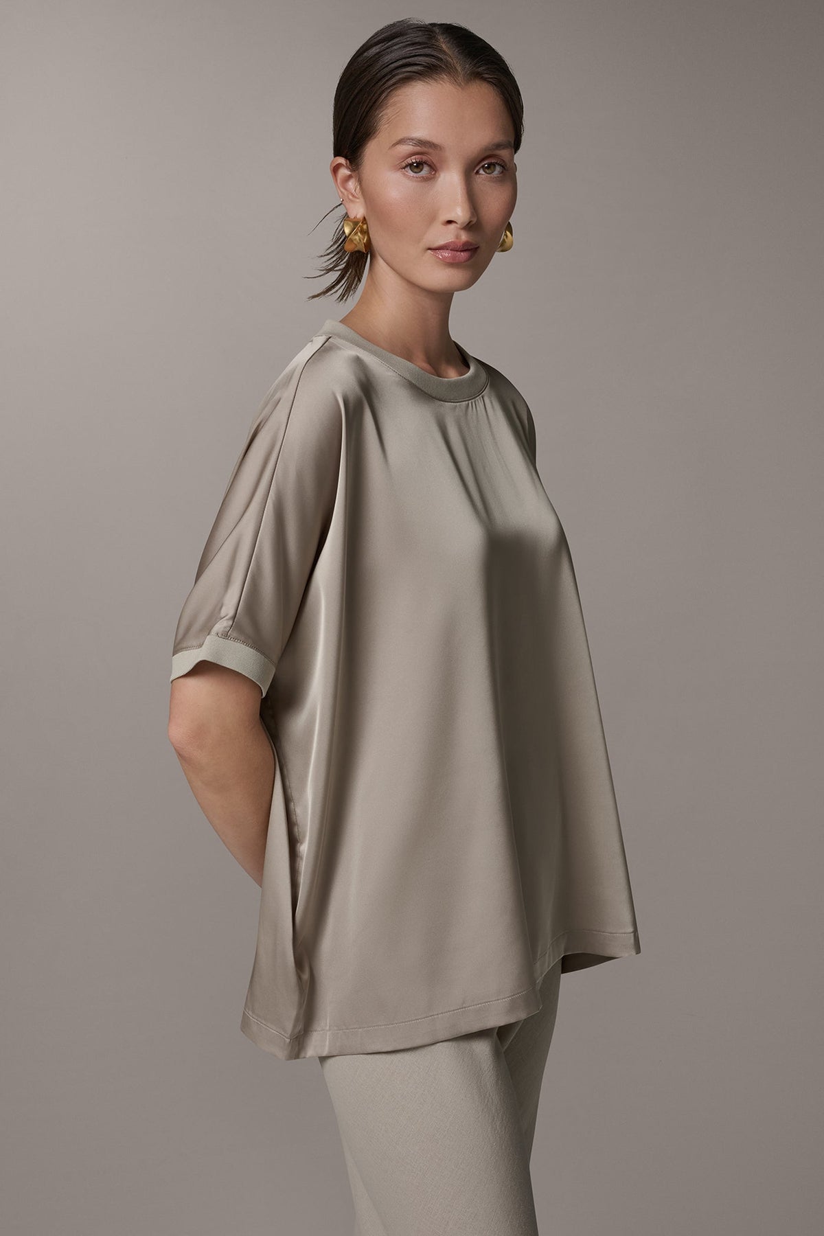 DOLMAN SLEEVE BLOUSE - Sandstone