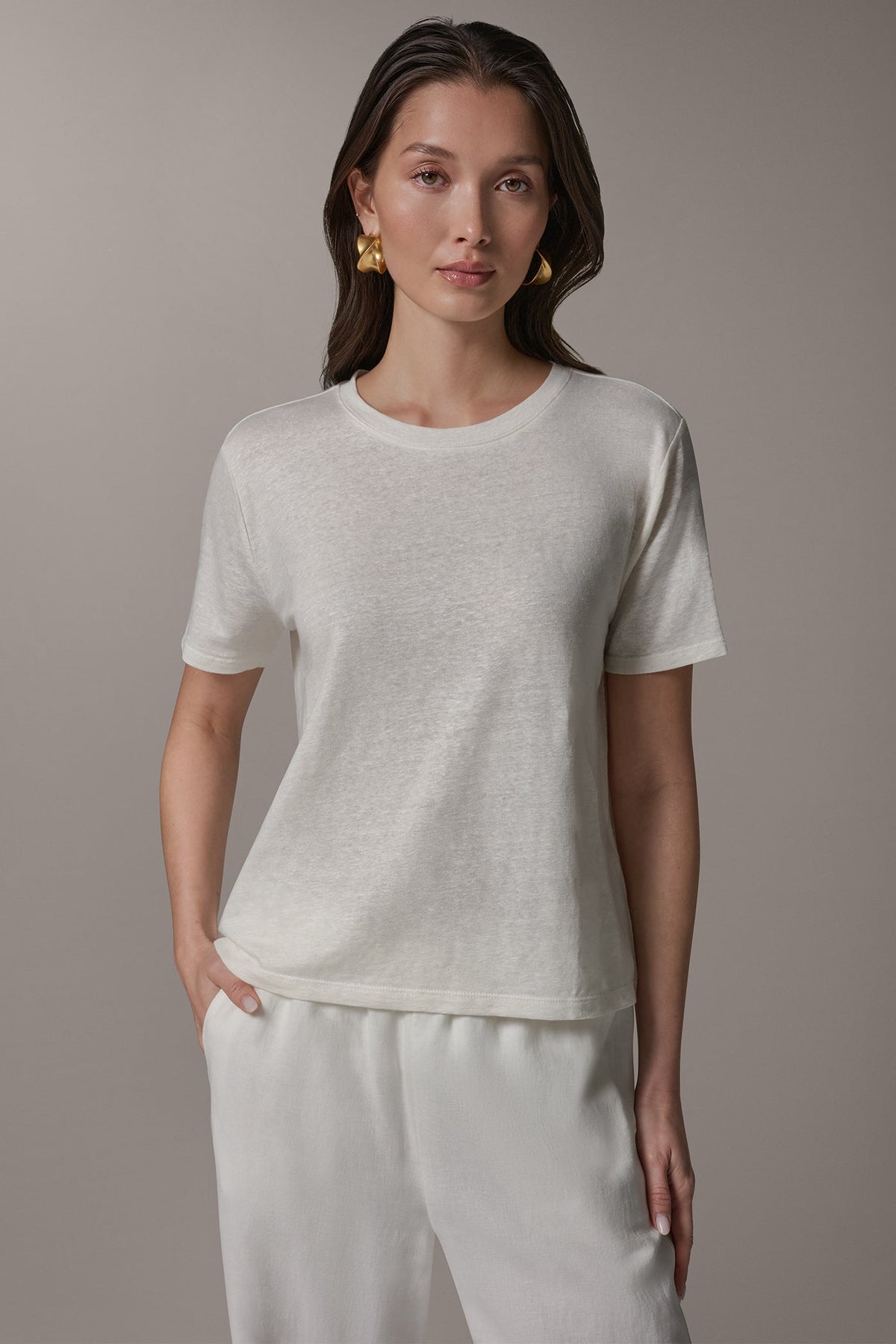 SHORT SLEEVE TEE - Cream