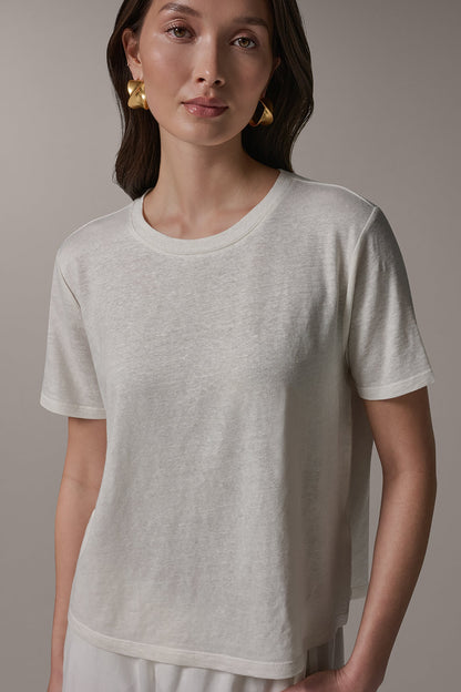 SHORT SLEEVE TEE - Cream