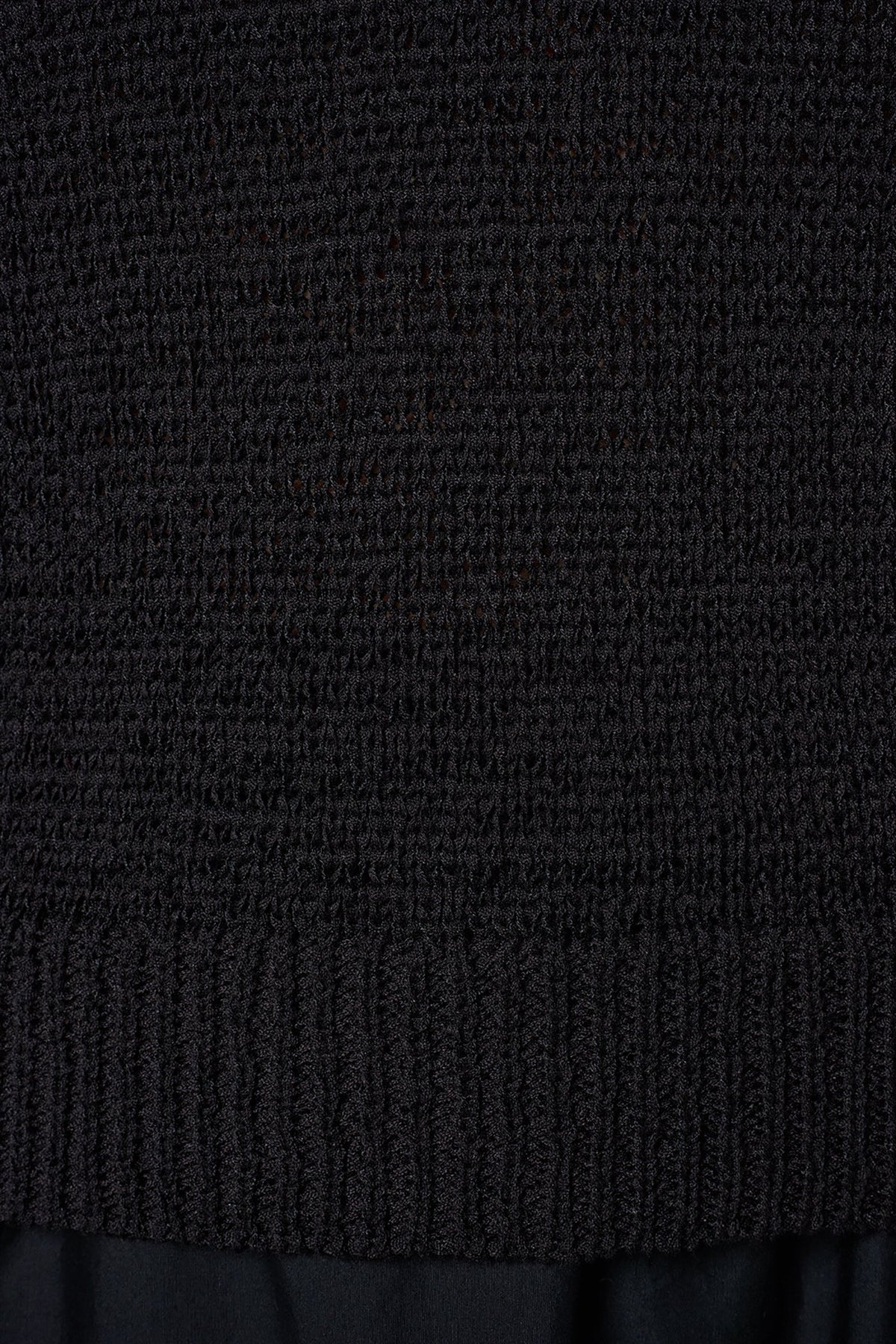 SLEEVELESS POLO SWEATER - Black