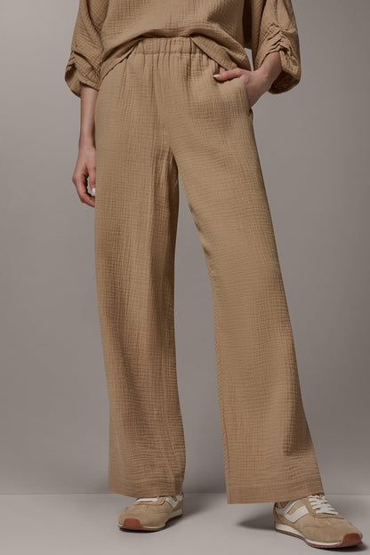 MID-RISE STRAIGHT-LEG PANT - FAWN