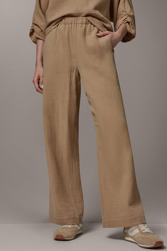MID-RISE STRAIGHT-LEG PANT - FAWN