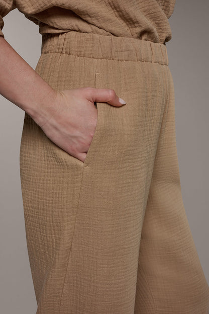MID-RISE STRAIGHT-LEG PANT - FAWN