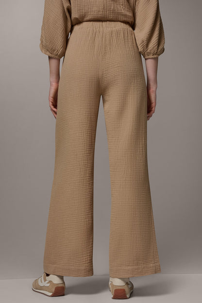 MID-RISE STRAIGHT-LEG PANT - FAWN