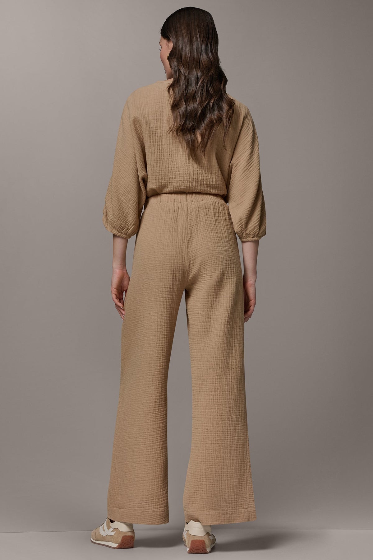 MID-RISE STRAIGHT-LEG PANT - FAWN