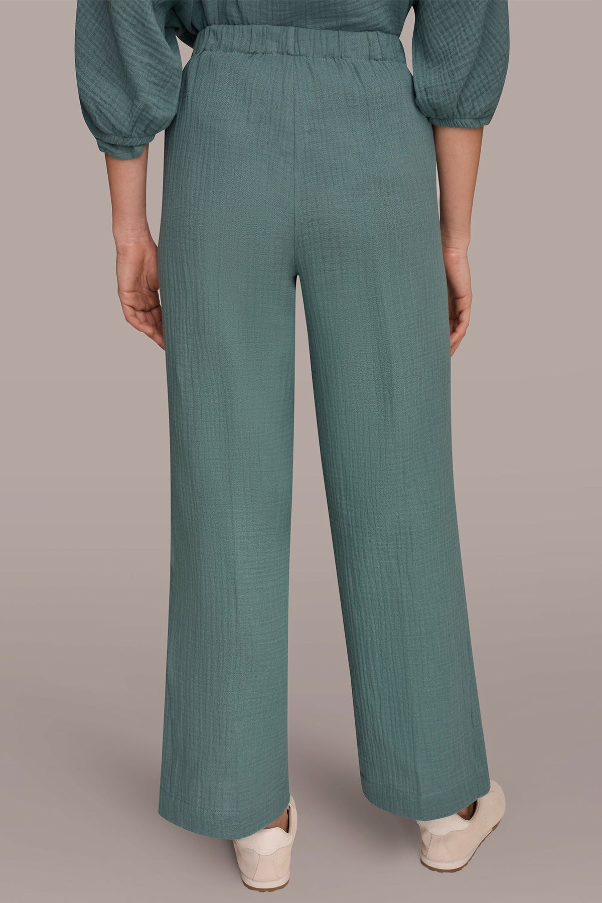 MID-RISE STRAIGHT-LEG PANT - Waterlily