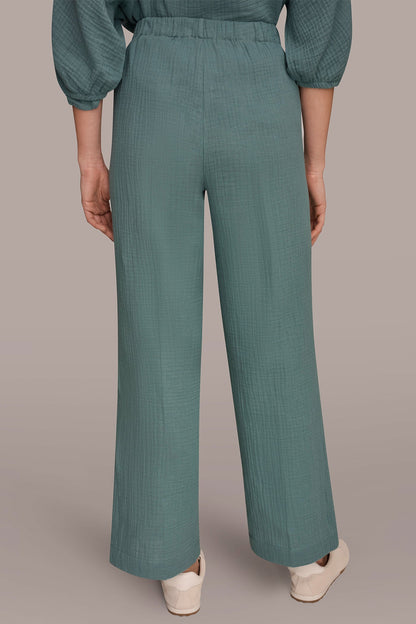 MID-RISE STRAIGHT-LEG PANT - Waterlily