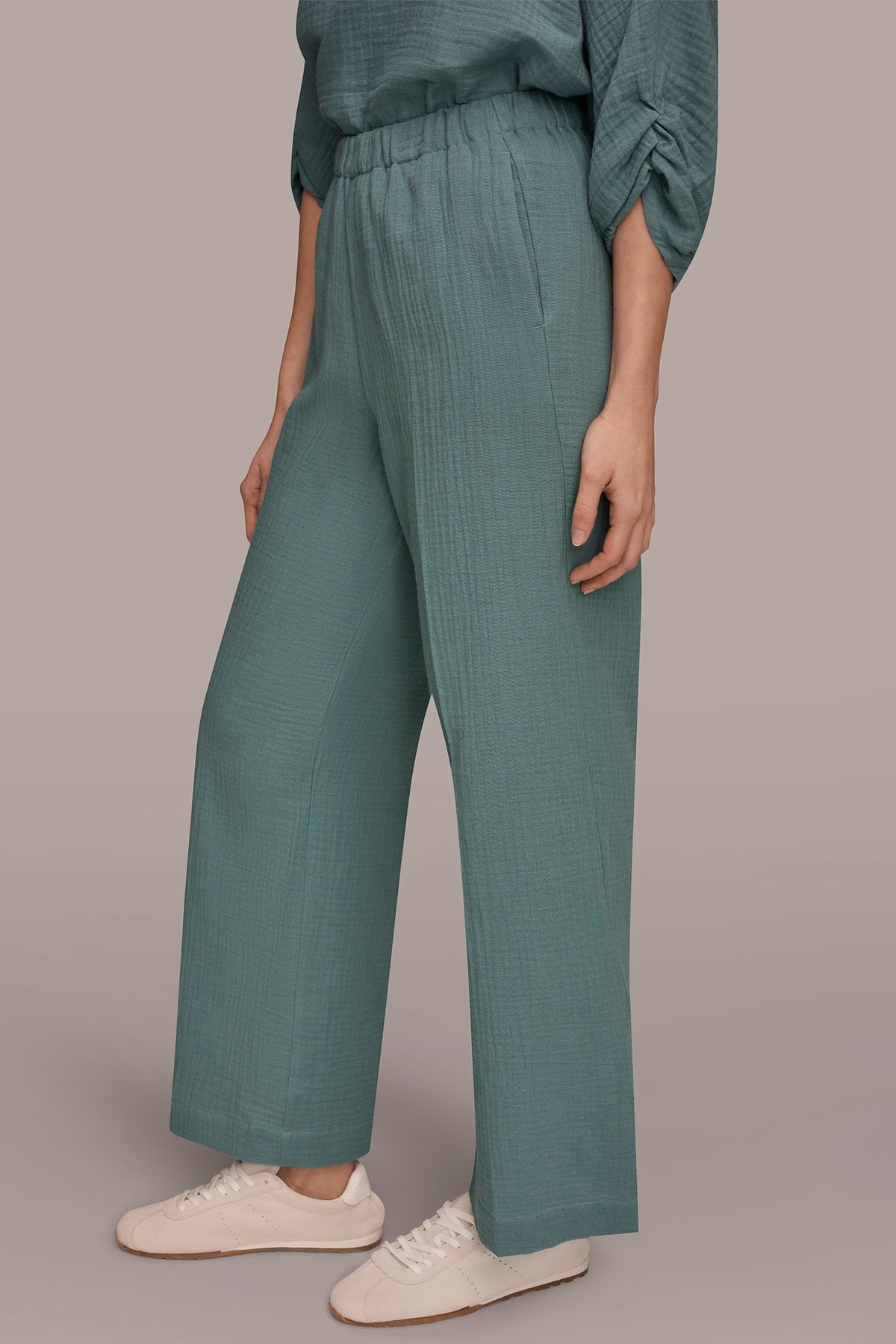 MID-RISE STRAIGHT-LEG PANT - Waterlily
