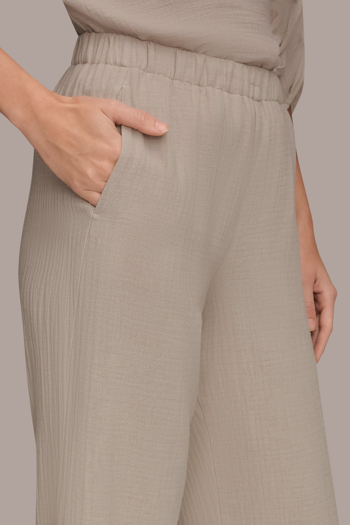 MID-RISE STRAIGHT-LEG PANT - Tuscan Grey