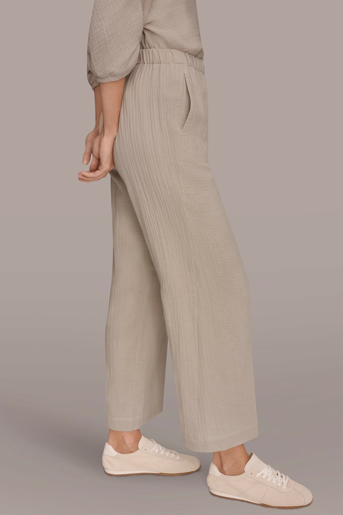 MID-RISE STRAIGHT-LEG PANT - Tuscan Grey