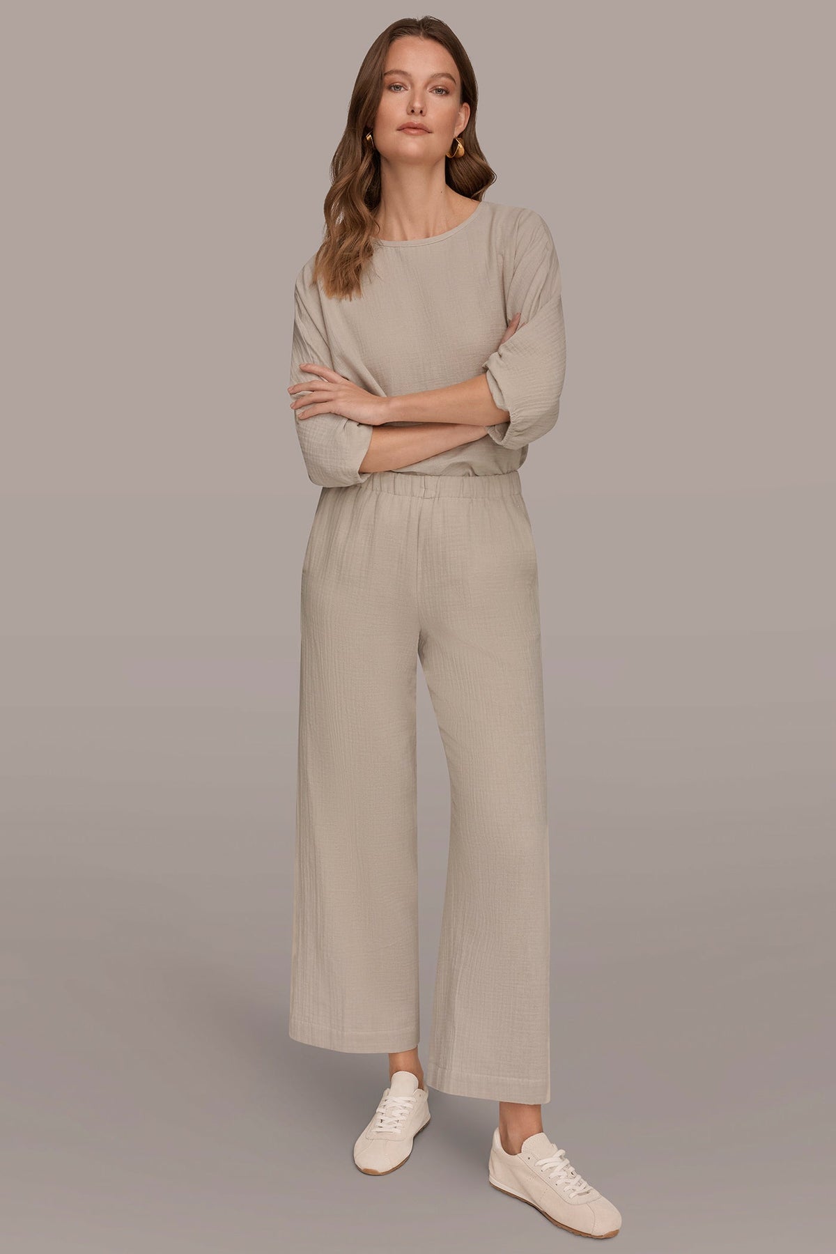 MID-RISE STRAIGHT-LEG PANT - Tuscan Grey