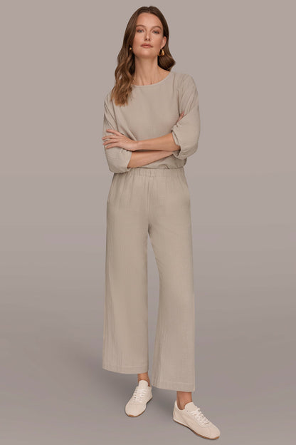 MID-RISE STRAIGHT-LEG PANT - Tuscan Grey