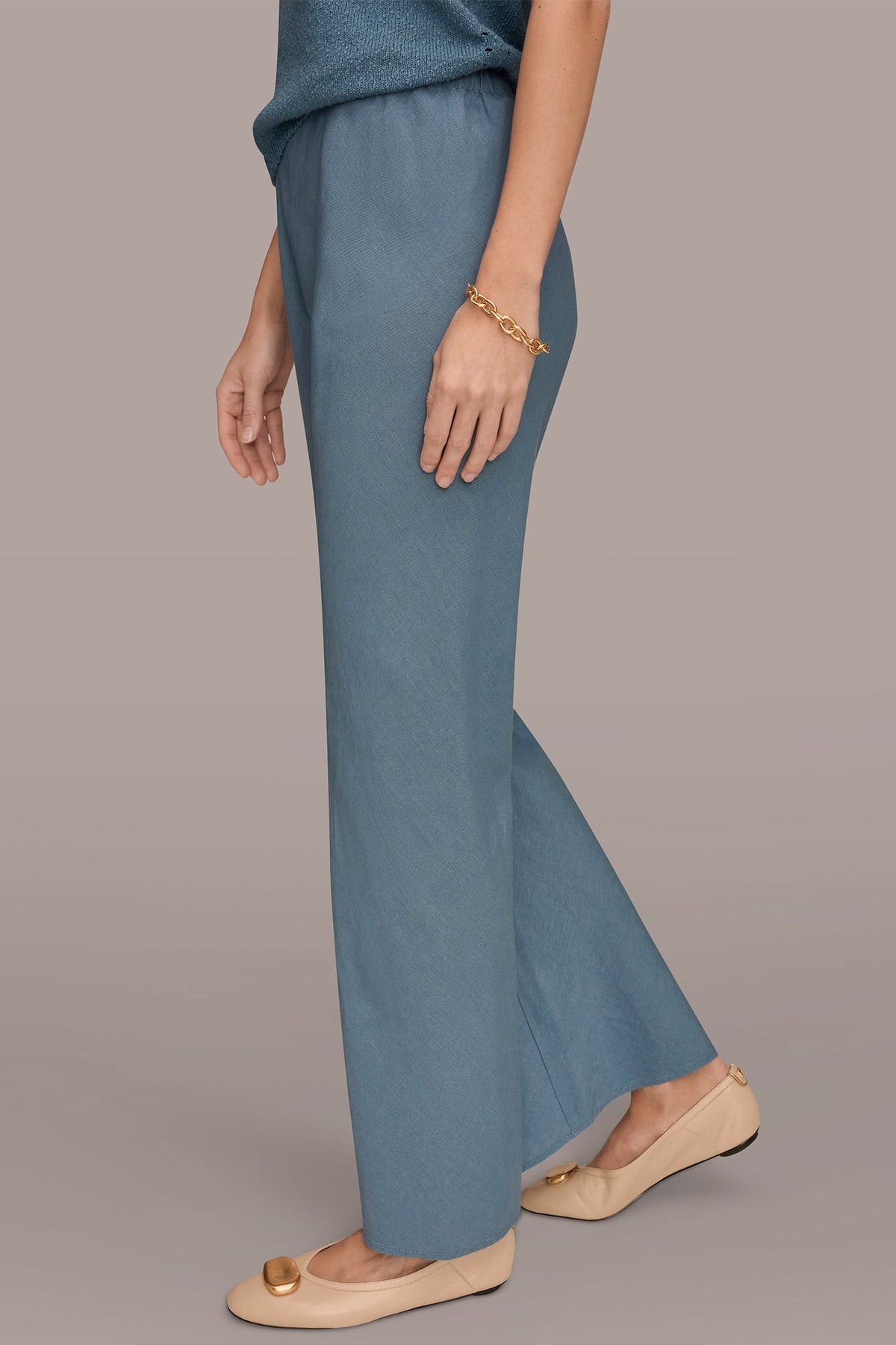 MID-RISE RELAXED ANKLE PANT - Washed Indigo