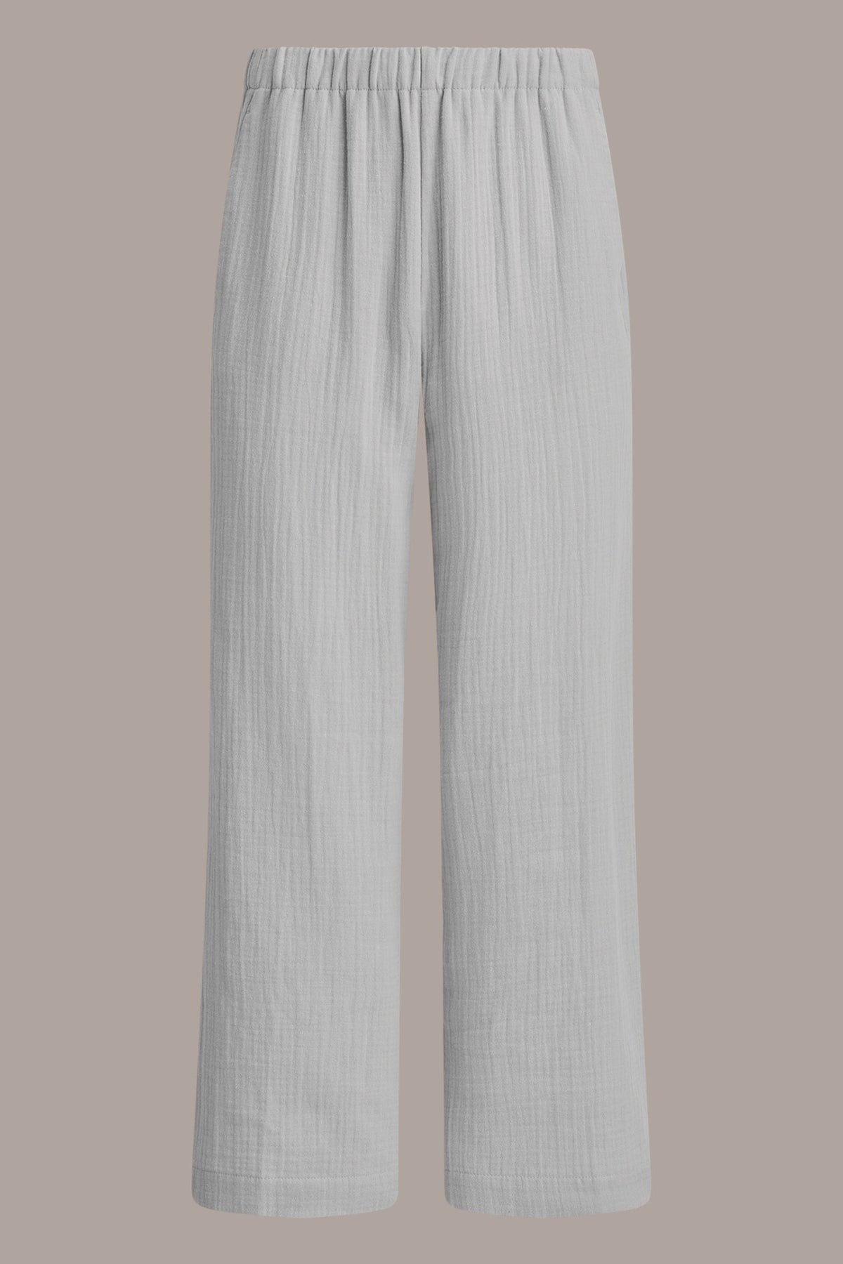 MID-RISE STRAIGHT-LEG PANT - Cream
