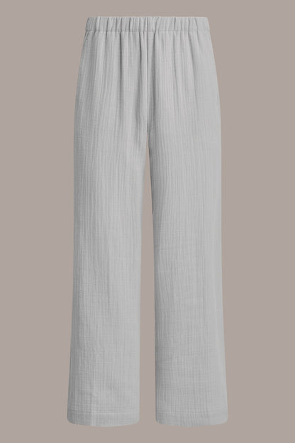 MID-RISE STRAIGHT-LEG PANT - Cream