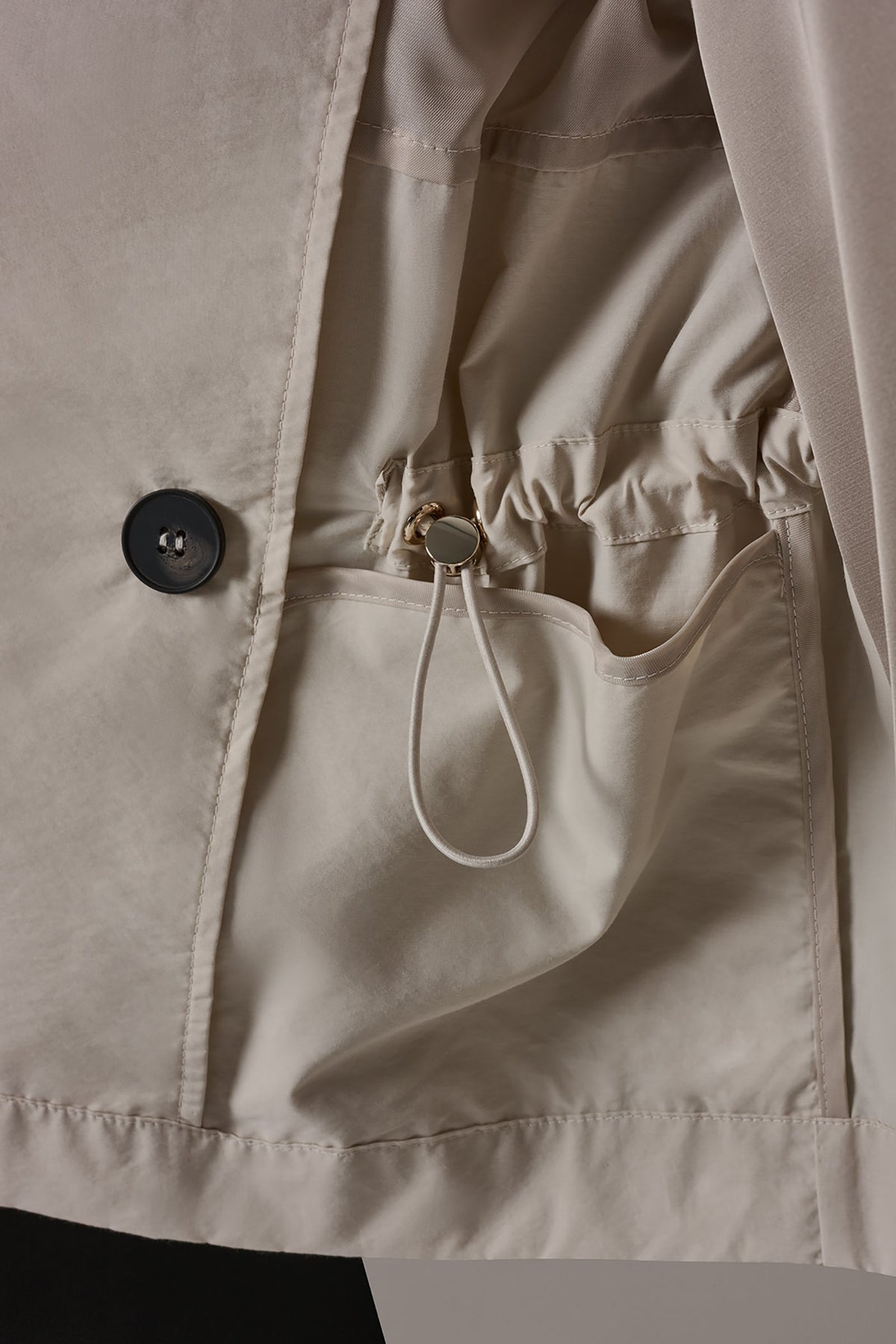 LONG SLEEVE DOUBLE BREASTED TRENCH JACKET - Sandstone