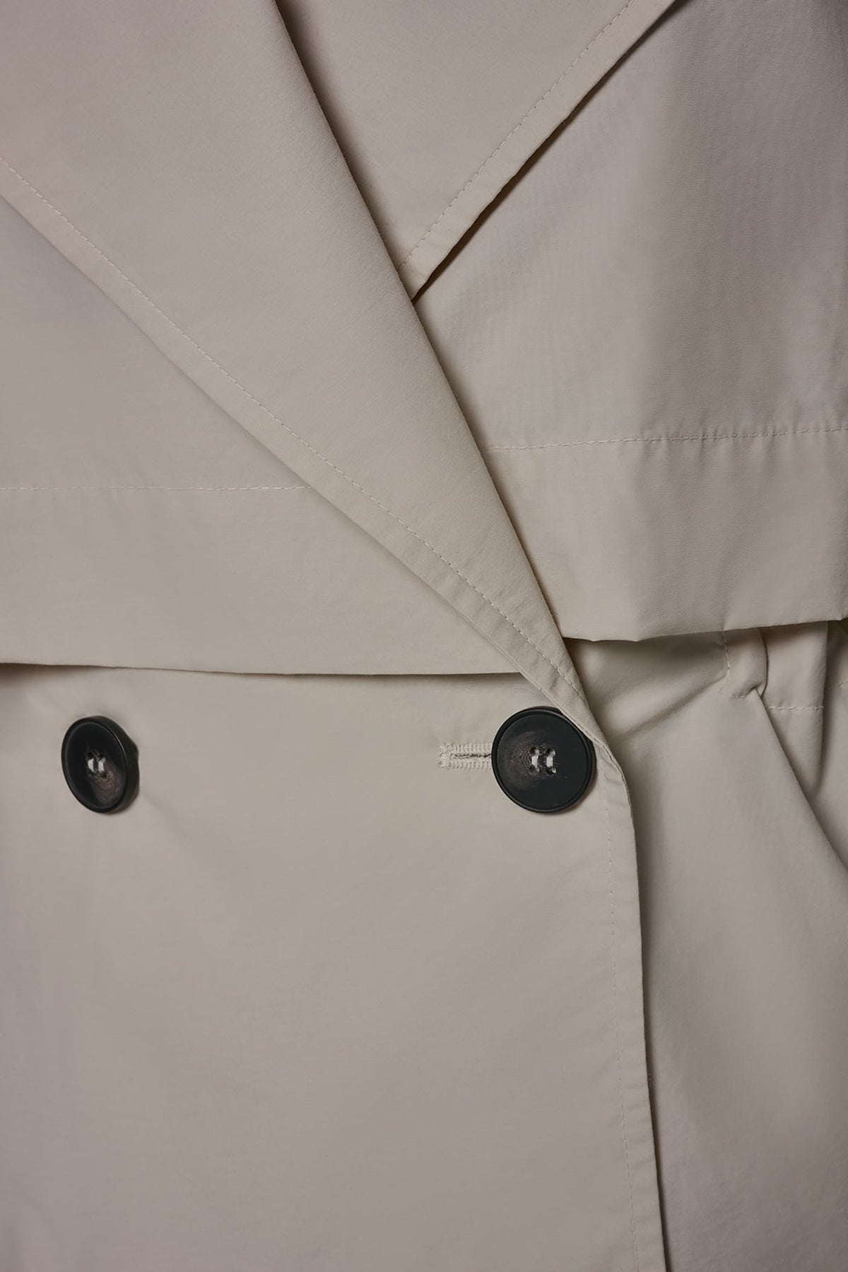 LONG SLEEVE DOUBLE BREASTED TRENCH JACKET - Sandstone